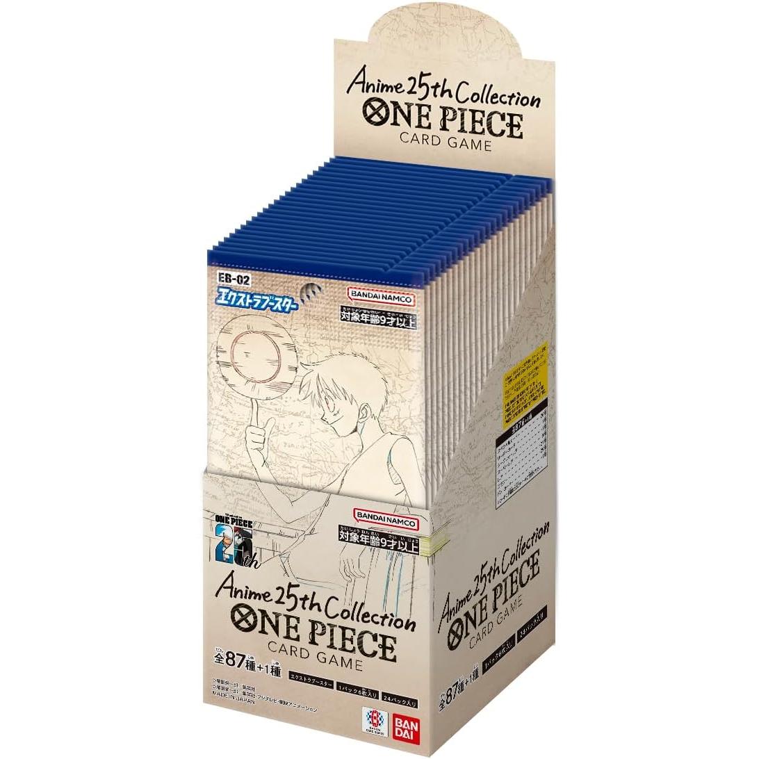ONE PIECE CARD GAME EB-02 Anime 25th collection Extra Booster BOX Japanese version