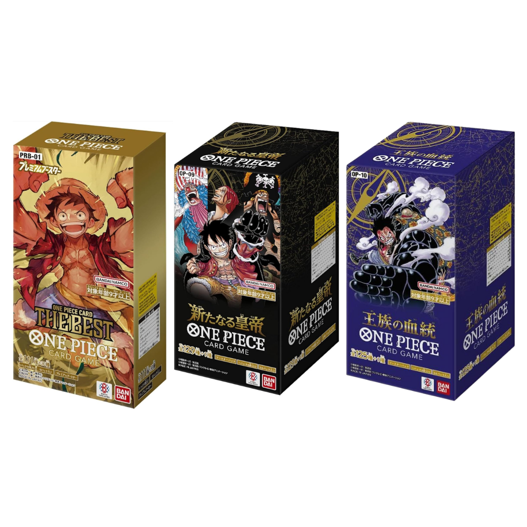 [Bundle SALE] ONE PIECE CARD GAME OP10 + OP09 + PRB01 Special Set 3 Booster Box