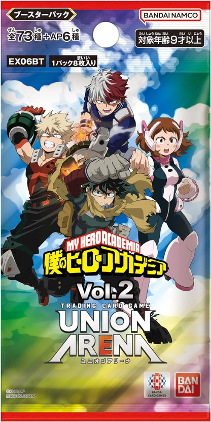 UNION ARENA My Hero Academia Vol.2 Booster Box EX06BT