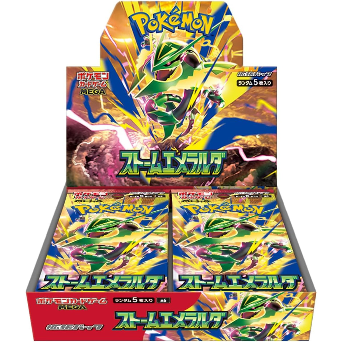 Pokemon Card Game MEGA Storm Emeralda M6 Booster Box Japanese Mega Rayquaza ex